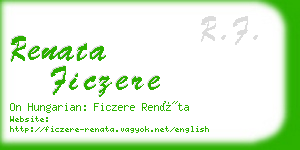 renata ficzere business card
